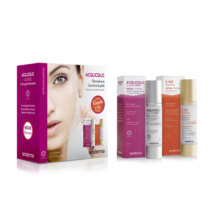 Promo Acglicolic Crema Gel + C-Vit Radiance Fluido Luminoso