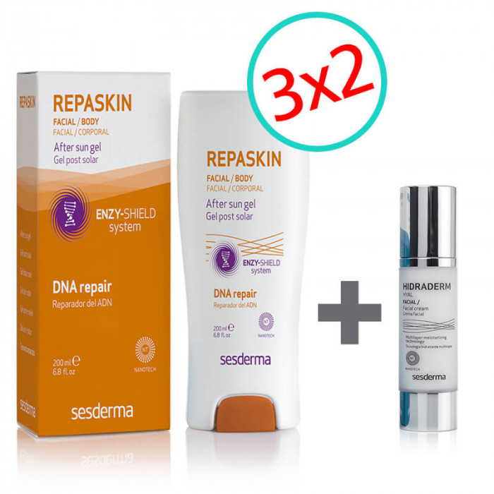 PROMOCIÓN 3 x 2 REPASKIN GEL POST SOLAR +  MT HYAL FACIAL 15ml
