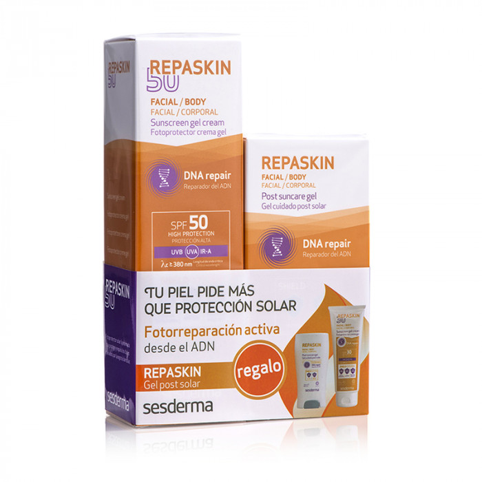 PROMO REPASKIN FACIAL SPF 50 + GEL POST SOLAR