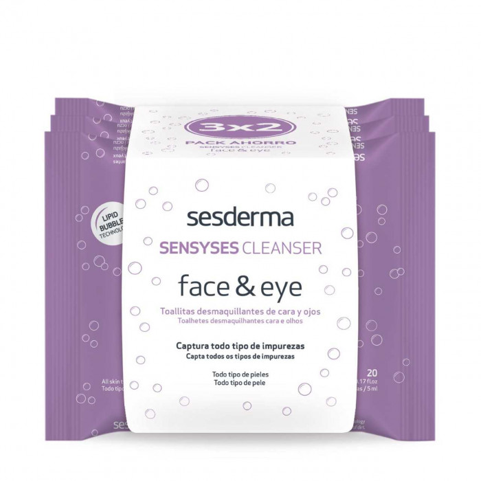 Sensyses Cleanser Toallitas desmaquillantes faciales.