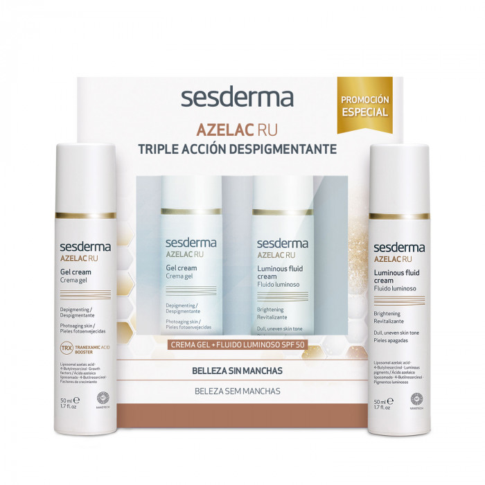 PACK PROMO AZELAC RU Crema Gel + Fluido Luminoso