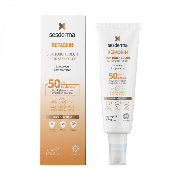 Repaskin Facial SPF50 Tacto Seda Color