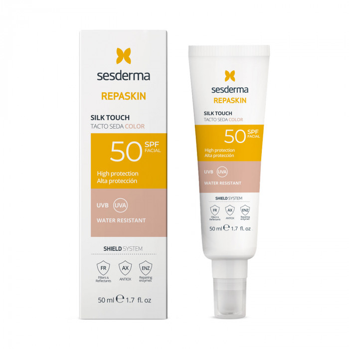 NOVEDAD REPASKIN Tacto Seda Color SPF50