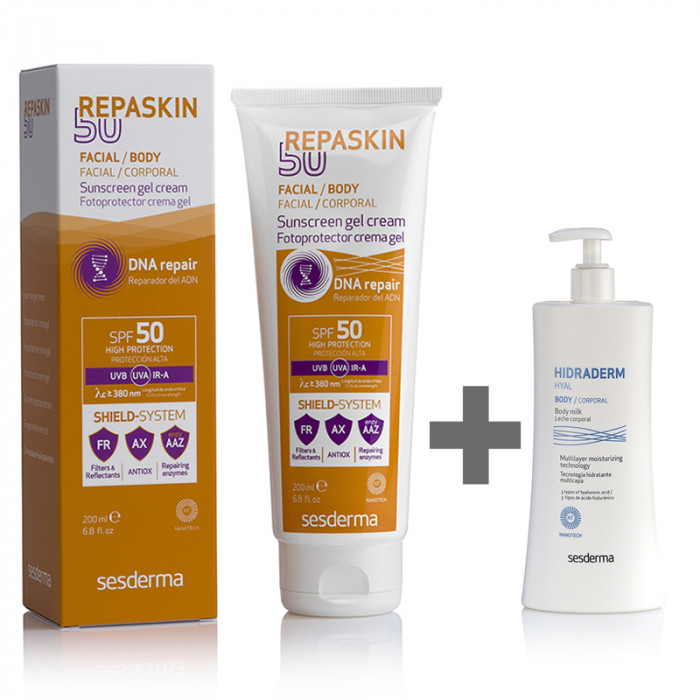 PROMO REPASKIN CORPORAL SPF 50+MINITALLA HYAL LECHE CORPORAL 50ML