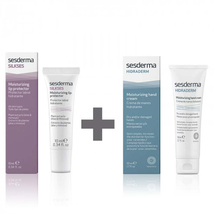 Pack Hidraderm Crema de Manos + Silkses Protector Labial