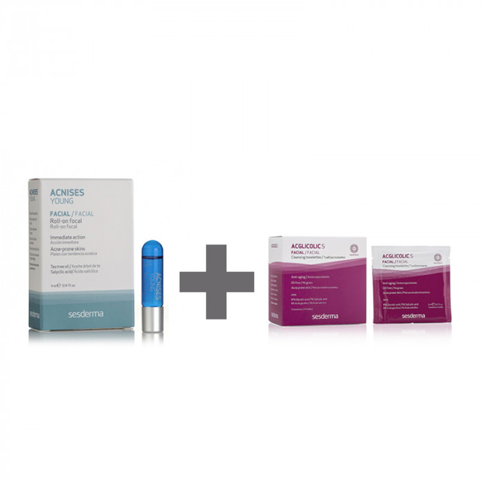 PACK ACNISES YOUNG ROLL ON + ACGLICOLIC S TOALLITAS