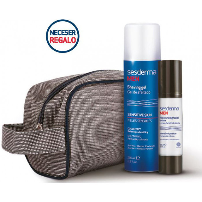  Pack Gel de Afeitado + Loción Hidratante con Neceser de regalo.