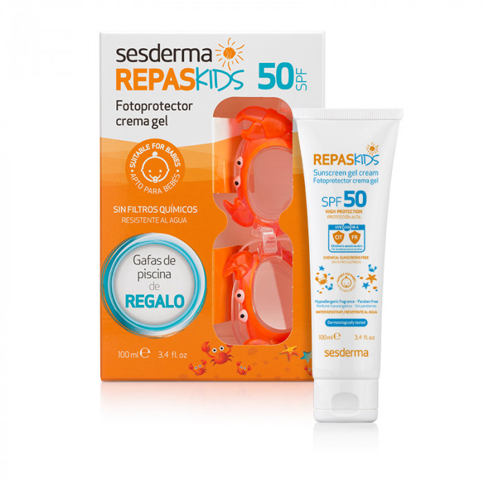 PROMO REPASKIDS SPF 50 + DIVING GOOGLES
